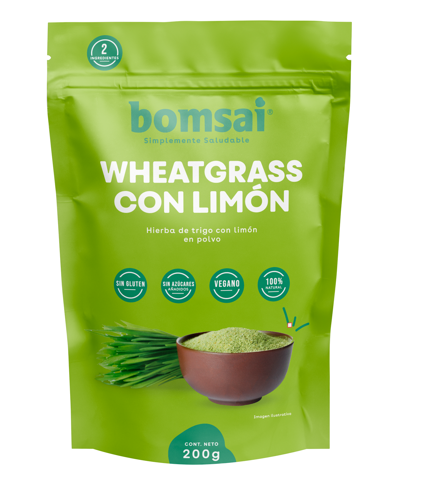 Wheatgrass con Limón 200 gr