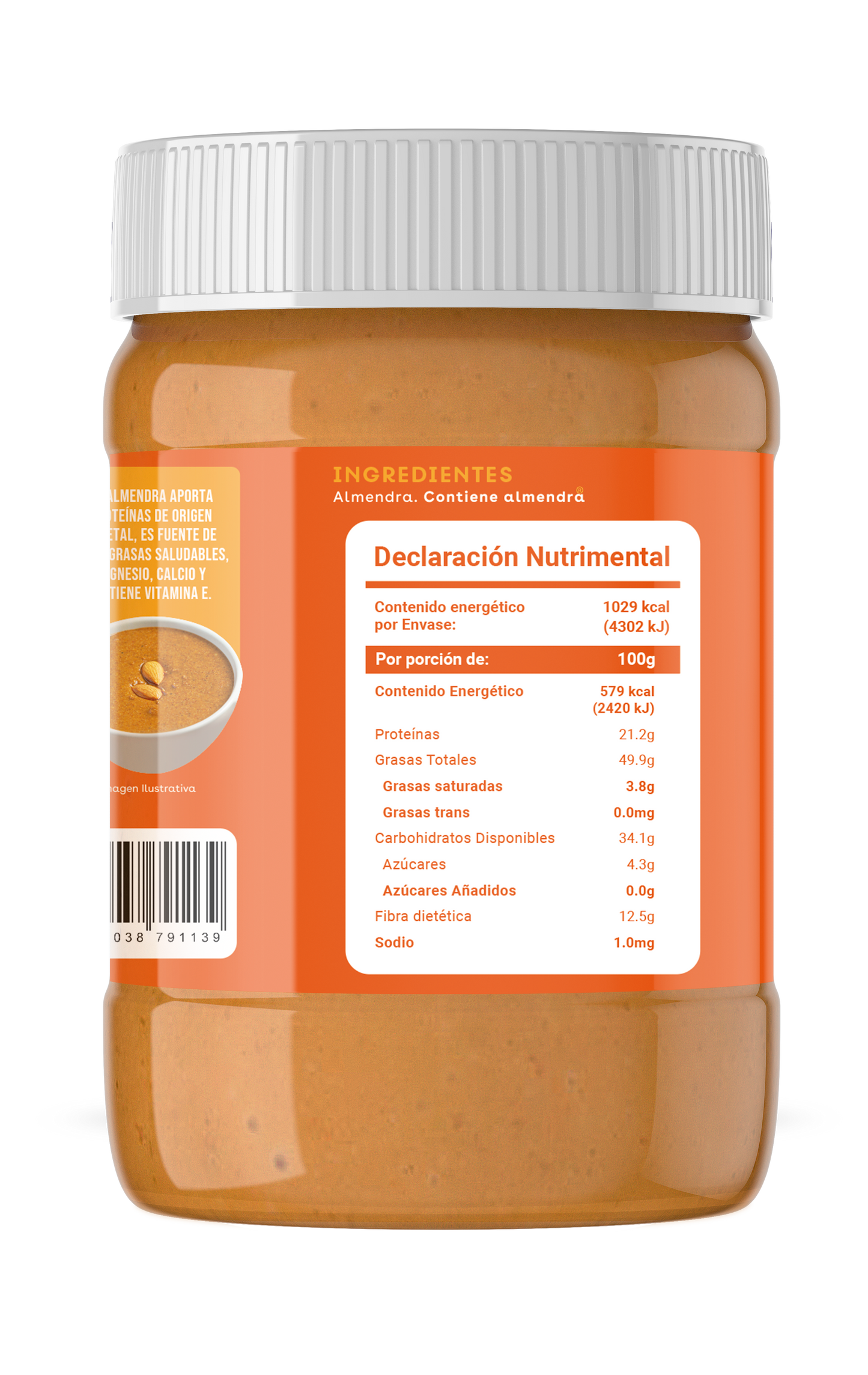 Crema de Almendra 400 gr