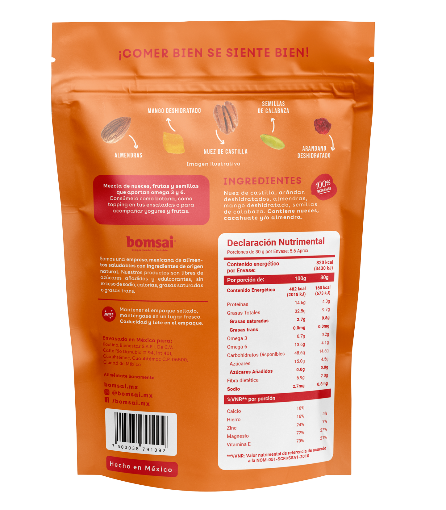 Trail Mix Omega 170 gr